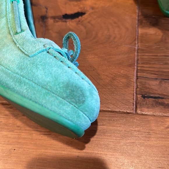 Jeffery Sperry Top-Sider wedges Green Suede 8M - Picture 5 of 8